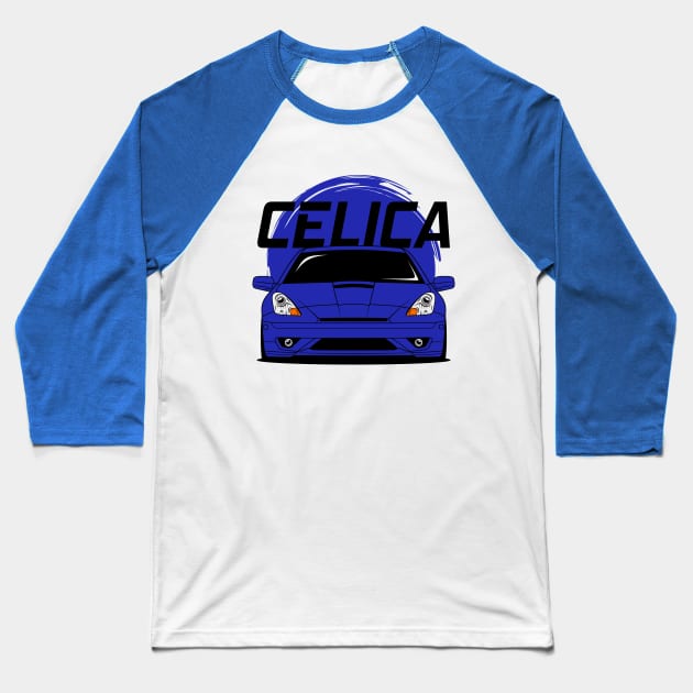 Blue Celica JDM Baseball T-Shirt by GoldenTuners